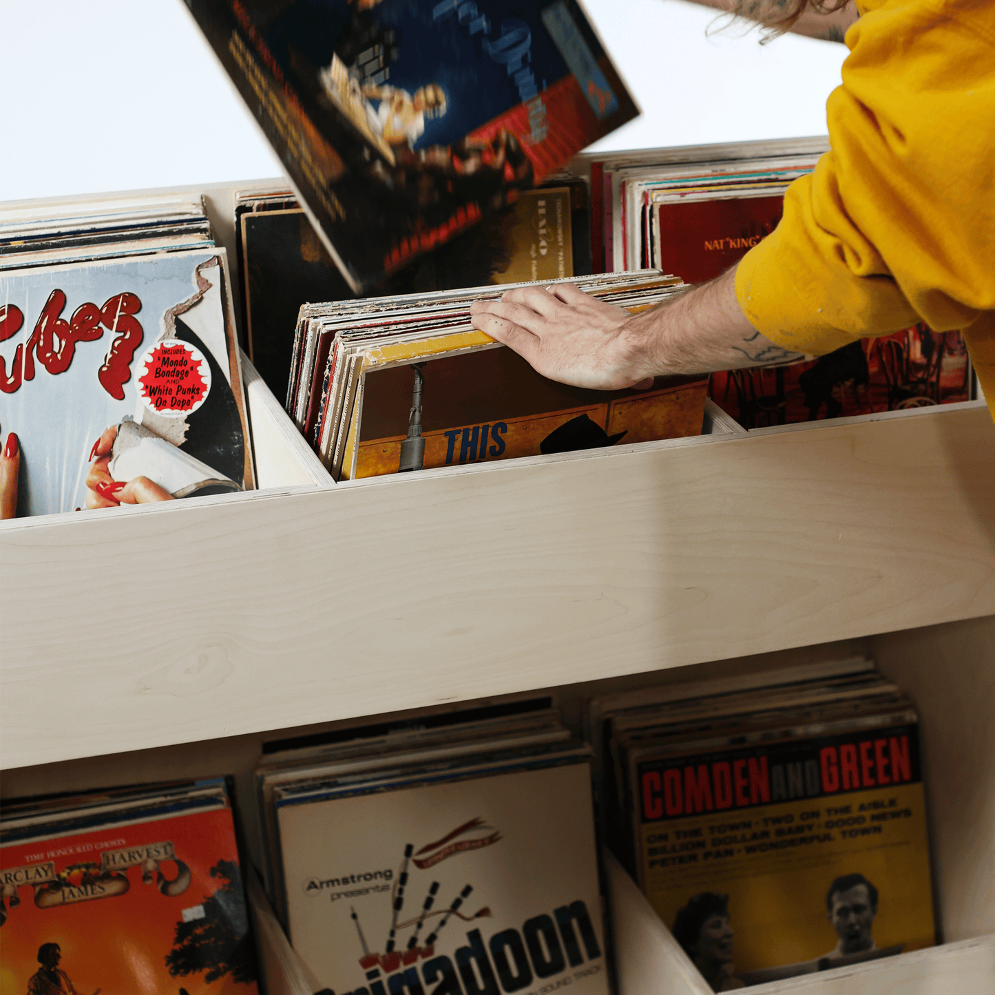 The Mother Ship Vinyl Record Storage Bin