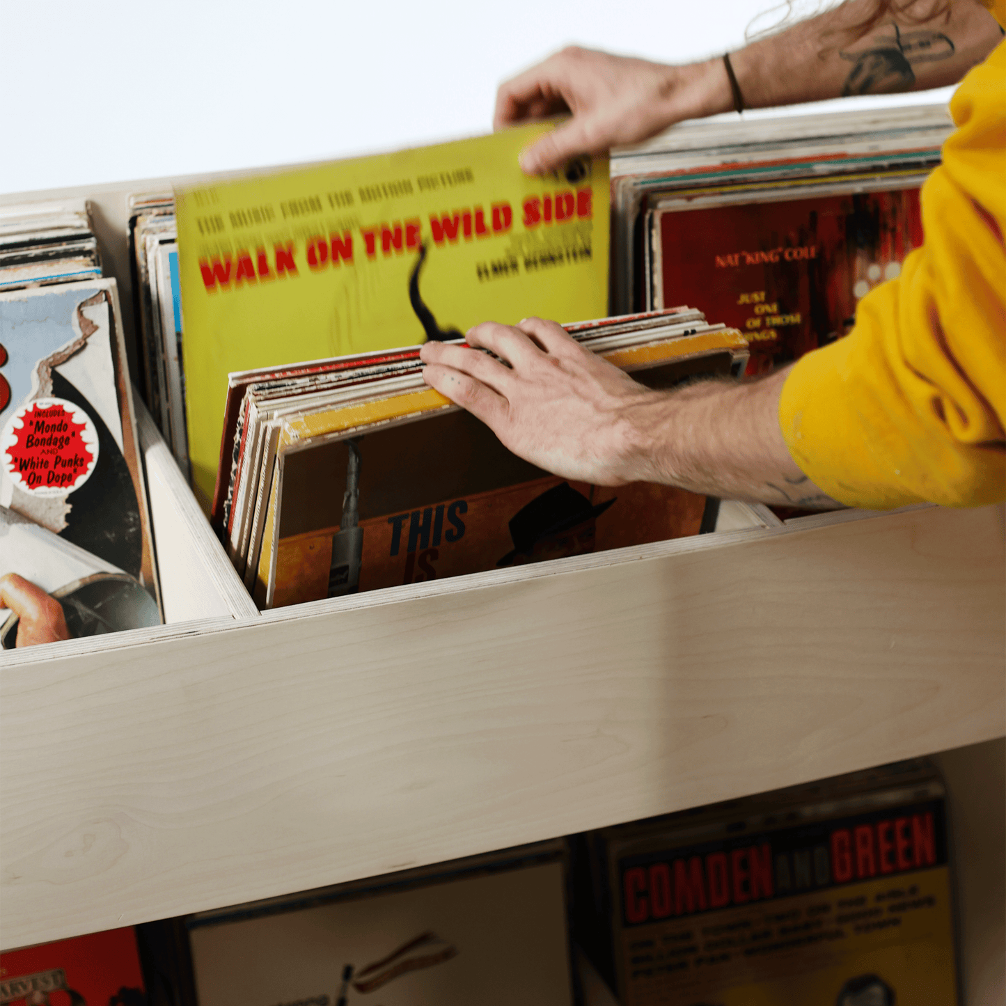 The Mother Ship Vinyl Record Storage Bin